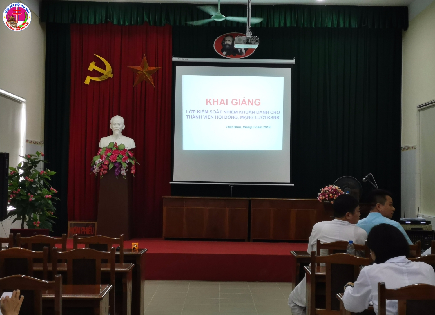 Khai giảng khóa tập huấn công tác KSNK tại bệnh viện Phổi Thái Bình 